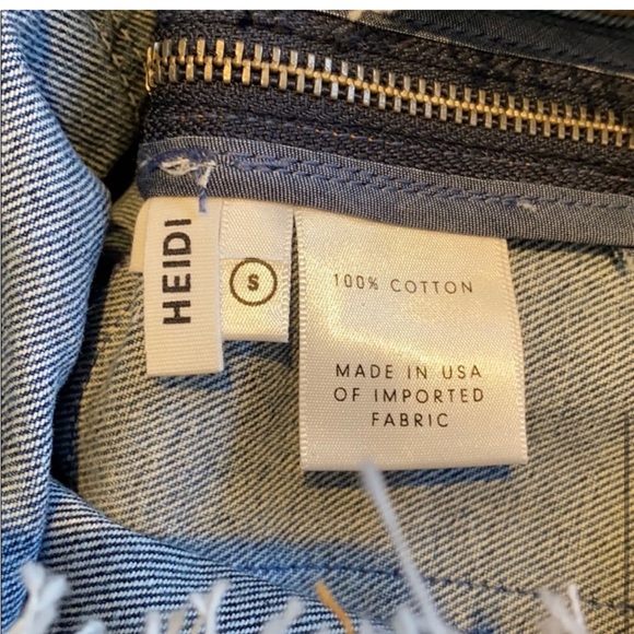 GRLFRND DENIM Heidi Patchwork Dress NWT - Picture 7 of 7